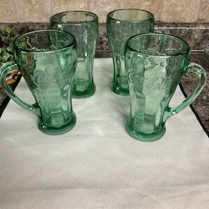 Coca Cola Emerald Glass Mug Collection